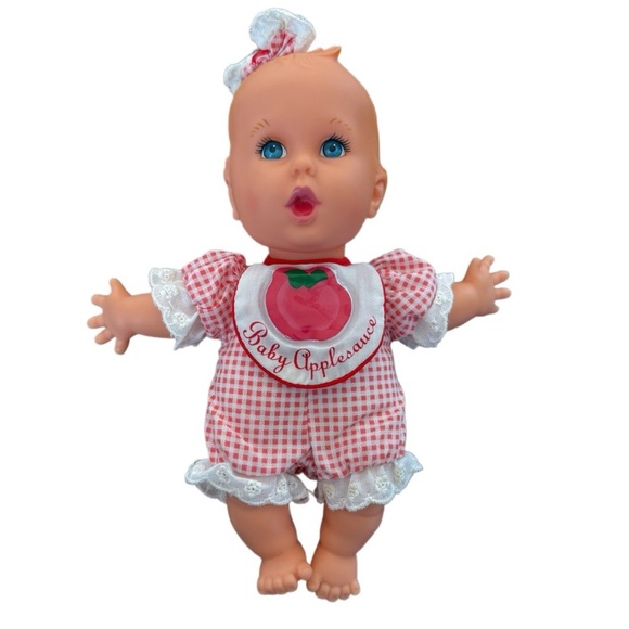 Toy Biz Other - Vintage 1996 Gerber Baby “Baby Applesauce” 8.5" Doll With Bow - NEW
